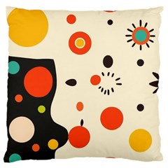 Geometric Design Large Cushion Case (one Side)