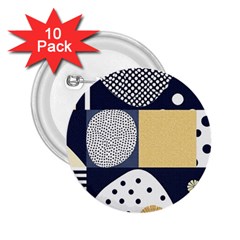 Geometric Design 10 2 25  Buttons (10 Pack) 