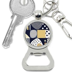 Geometric Design 10 Bottle Opener Key Chain