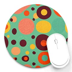 Geometric Design 11 Round Mousepad