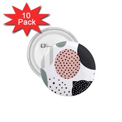 Geometric Design 12 1 75  Buttons (10 Pack)