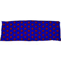 Blue Pattern Red Texture 25 x71  Body Pillow Case Dakimakura (two Sides) by Mariart