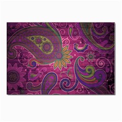 Abstract Purple Pattern Postcard 4 x 6  (pkg Of 10)