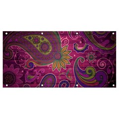 Abstract Purple Pattern Banner And Sign 8  X 4 