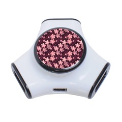 Cherry Blossoms Japanese 3-port Usb Hub