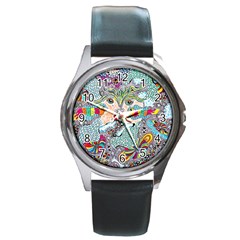 Supersonicangeldream Round Metal Watch by chellerayartisans