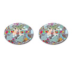 Supersonicangeldream Cufflinks (oval) by chellerayartisans