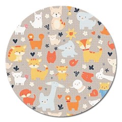 Pet Animal 02 Magnet 5  (round)