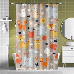 Pet Animal 02 Shower Curtain 48  X 72  (small) 