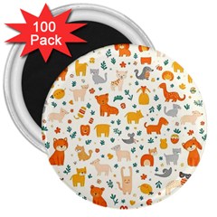 Pet Animal 04 3  Magnets (100 Pack)