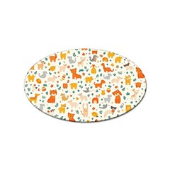 Pet Animal 04 Sticker Oval (100 Pack) by myclothy