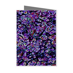 Neon Symphony Design Mini Greeting Cards (pkg Of 8)