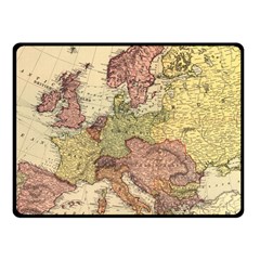 Retro Old Vintage Map Of Europe Fleece Blanket (small)