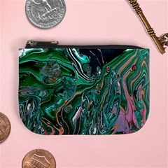 Malachite  Mini Coin Purse by kaleidomarblingart