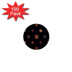 Minimalist Pattern With Simple Lines,flower And Shapes, Creating A Clean And Modern 1  Mini Buttons (100 Pack) 