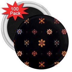 Minimalist Pattern With Simple Lines,flower And Shapes, Creating A Clean And Modern 3  Magnets (100 Pack)