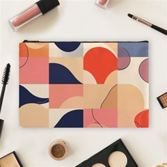 Minimalist Pattern With Simple Lines And Shapes, Creating A Clean And Modern Aesthe Cosmetic Bag (large)