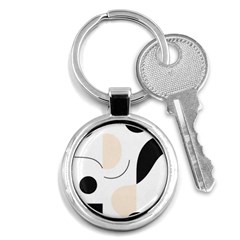 A Minimalist Pattern With Simple Lines And Shapes, Creating A Clean And Modern Aesthetic 05 Key Chain (round) by myclothy