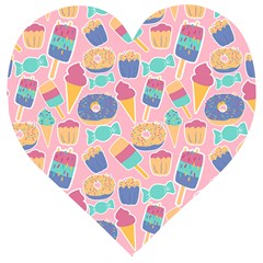 Ice Cream Donut Sweets Candie Wooden Puzzle Heart by Apenda