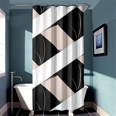 A Minimalist Pattern With Simple Lines And Shapes, Creating A Clean And Modern Aesthetic 07 Shower Curtain 36  X 72  (stall) 