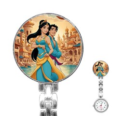 Aladin & Jasmine Disney Stainless Steel Nurses Watch