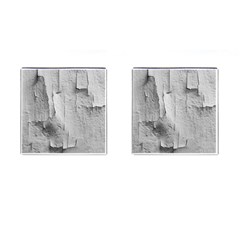 Wall With Cracked White Paint Texture Cufflinks (square) by dflcprintsclothing