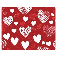 Valentine Two Sides Premium Plush Fleece Blanket (teen Size)