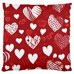 Valentine Large Premium Plush Fleece Cushion Case (one Side)