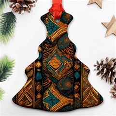 Tribal Chic Christmas Tree Ornament (two Sides)