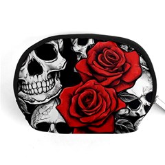 Roses And Skulls Accessory Pouch (medium)