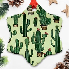 Cactus  Snowflake Ornament (two Sides)