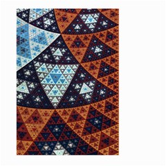 Fractal Triangle Geometric Abstract Pattern Large Garden Flag (two Sides)