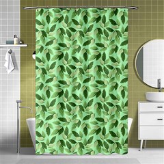 Leaves Pattern Texture Seamless Shower Curtain 48  X 72  (small) 