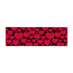 Valentines Day Hearts Pattern Love Red Sticker (bumper) by Maspions