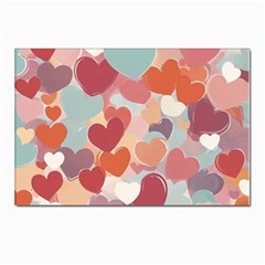 Valentines Day Hearts Romance Love Postcard 4 x 6  (pkg Of 10) by Posterlux