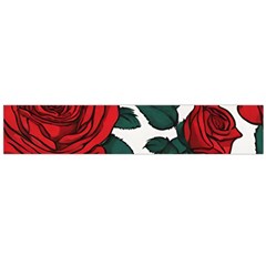 Roses Large Premium Plush Fleece Scarf 