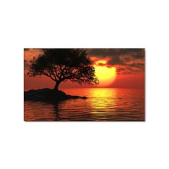 Sunset Nature Sea Dusk Landscape Sticker (rectangular) by Salmanaz77