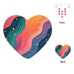 Art Abstract Pattern Playing Cards Single Design (Heart) Front