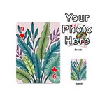 Illustrations Plants Nature Leaves Playing Cards 54 Designs (Mini) Front - Heart9