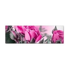 Roses Floral Flowers Nature Pink Romance Romantic Valentines Day Love Sticker (bumper) by Cemarart