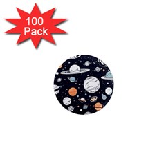 Space Galaxy Universe Stars Sky 1  Mini Magnets (100 Pack) 