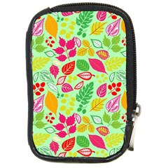 Flower Flora Floral Nature Pattern Seamless Compact Camera Leather Case