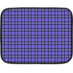 Blue Tartan Plaid 1 Fleece Blanket (mini)