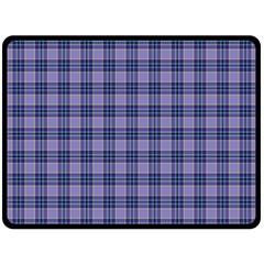 Purple Plaid Tartan 1 Two Sides Fleece Blanket (large) by dressshop