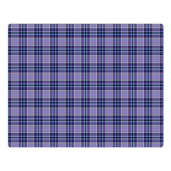 Purple Plaid Tartan 1 Two Sides Premium Plush Fleece Blanket (large) by dressshop