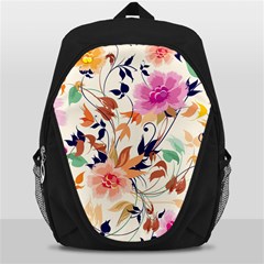 Abstract Floral Background Backpack Bag