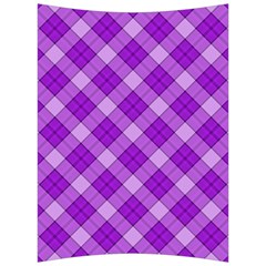 Purple Plaid Tartan 3 Diagonal (2) Back Support Cushion by dressshop