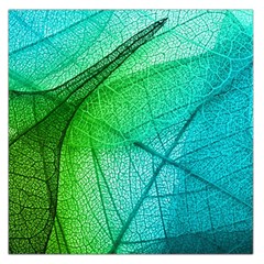 Texture Green Leaf Abstraction 3d Square Satin Scarf (36  X 36 )