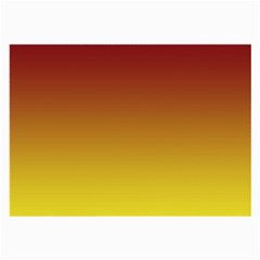Burgundy Red To Electric Yellow Linear Gradient Large Glasses Cloth by GradientsOmbre