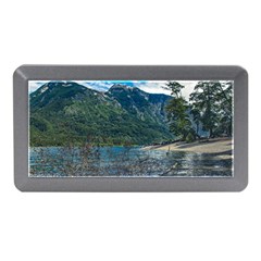 Beach At Los Alerces National Park, Chubut Province, Argentina Memory Card Reader (mini) by dflcprintsclothing